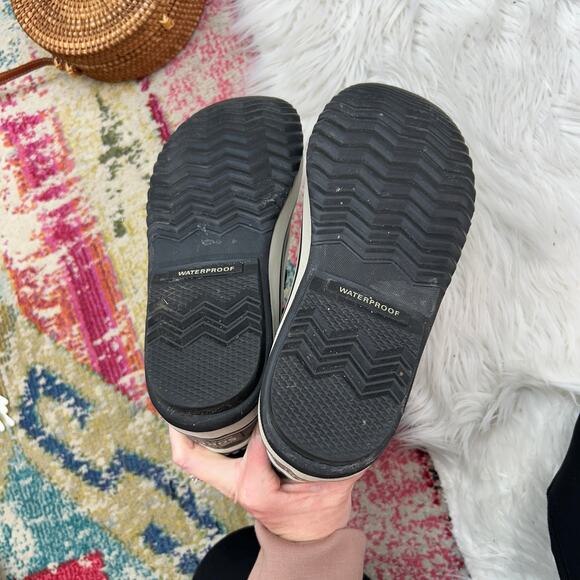 Sorel Gray Insulated Winter Carnival Waterproof Boot in Quarry/Black Womens 9 - Picture 8 of 9